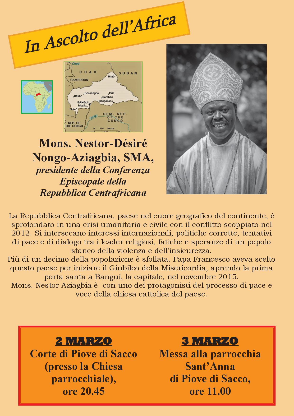Incontro con l'Africa - Vescovo Nestor Desirè
